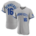 Kansas City Royals #16 Andrew Benintendi Grey AmberGomez Flex Base Stitched Jersey
