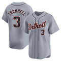 Detroit Tigers #3 Alan Trammell Player Gray AmberGomez Home Limited Stitched Jerseys