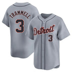 Detroit Tigers #3 Alan Trammell Player Gray AmberGomez Home Limited Stitched Jerseys