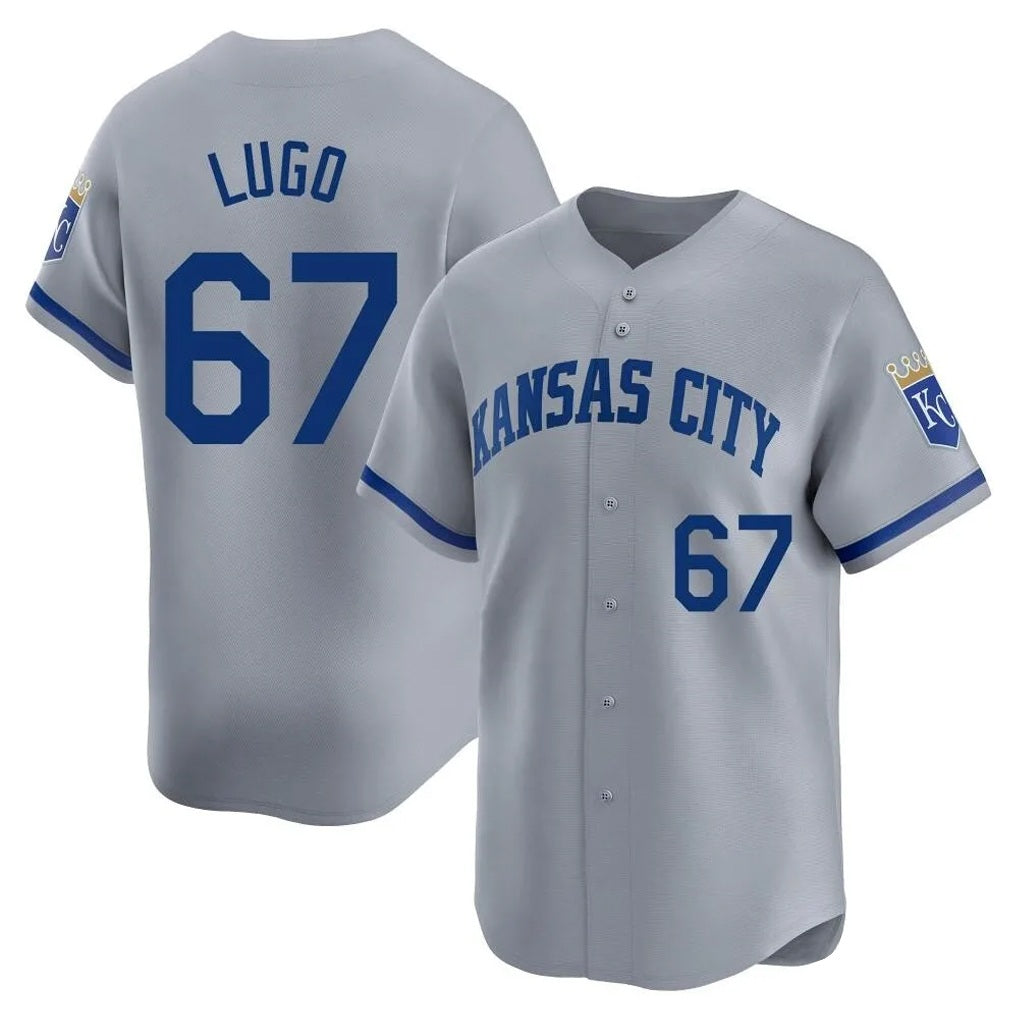 Kansas City Royals #67 Seth Lugo Player Gray AmberGomez Limited Home Stitched Jerseys