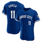 Kansas City Royals #11 Maikel Garcia Player Royal AmberGomez City Connect Limited Elite Home Game Stitched Jerseys