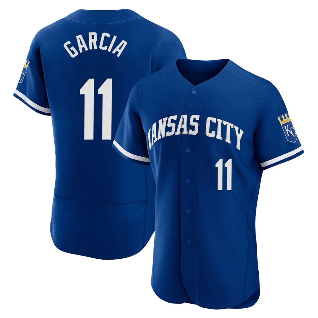 Kansas City Royals #11 Maikel Garcia Player Royal AmberGomez City Connect Limited Elite Home Game Stitched Jerseys
