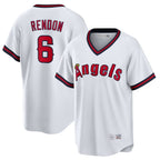 Los Angeles Angels #6 Anthony Rendon Player White AmberGomez T-shirt Home Game Stitched Jerseys