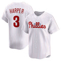 Philadelphia Phillies #3 Bryce Harper White AmberGomez Home Limited Player Jersey
