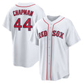 Boston Red Sox #44 Aroldis Chapman White AmberGomez Home Replica Jersey