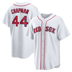 Boston Red Sox #44 Aroldis Chapman White AmberGomez Home Replica Jersey