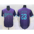Arizona Diamondbacks #23 Zac Gallen Purple AmberGomez 2025 City Connect Limited Stitched Jersey