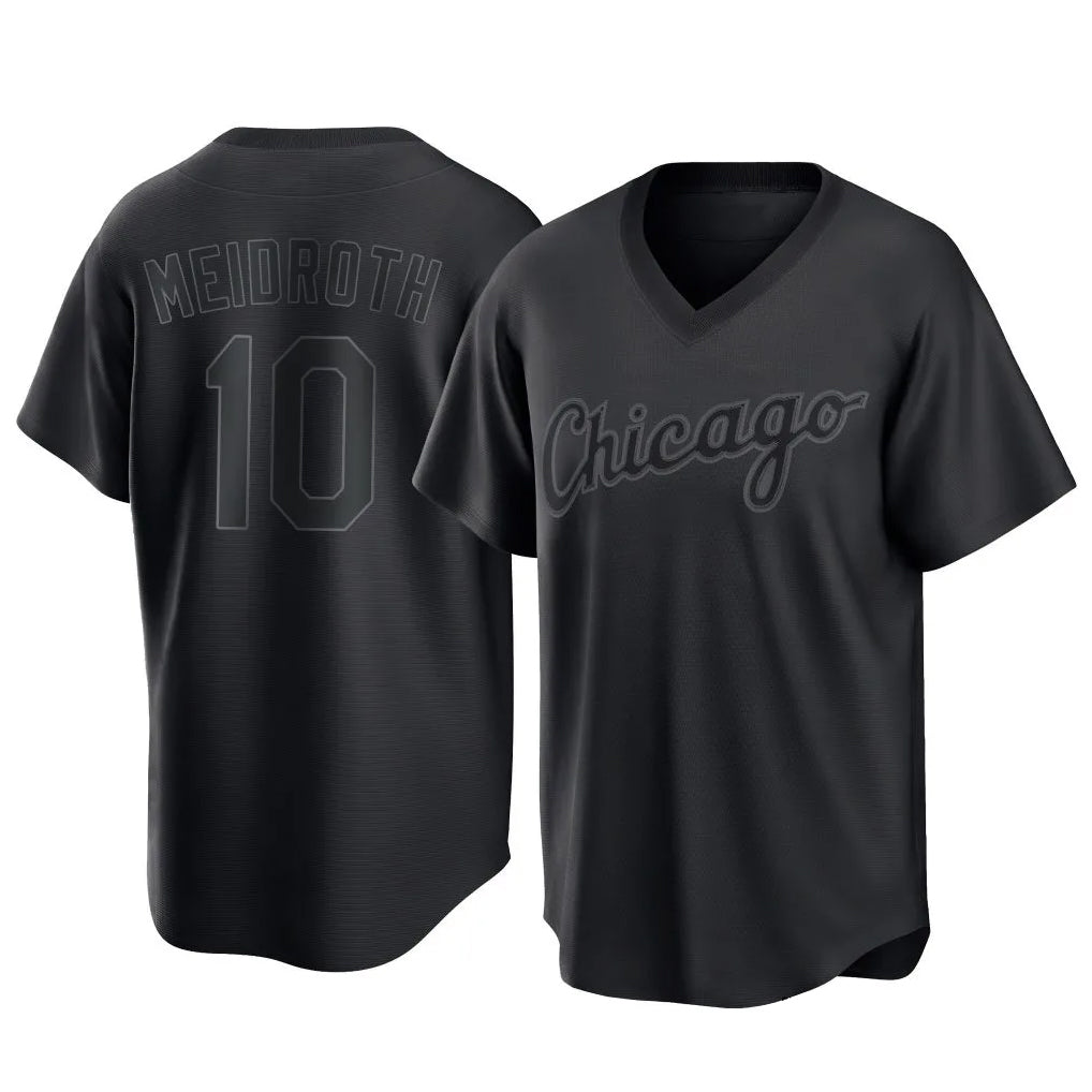 Chicago White Sox #10 Chase Meidroth Player Black AmberGomez T-shirt Home Game Stitched Jerseys