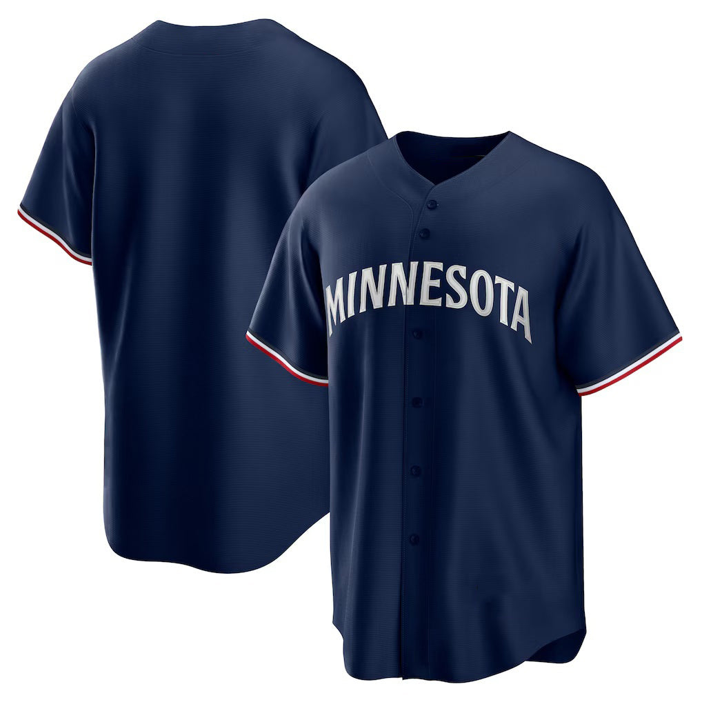 Minnesota Twins Navy AmberGomez Alternate Replica Team Logo Jersey