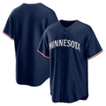 Minnesota Twins Navy AmberGomez Alternate Replica Team Logo Jersey
