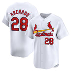 St. Louis Cardinals #28 Nolan Arenado White AmberGomez Home Limited Player Jersey