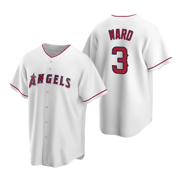 Los Angeles Angels #3 Waylor Ward White AmberGomez Cool Base Stitched Jersey