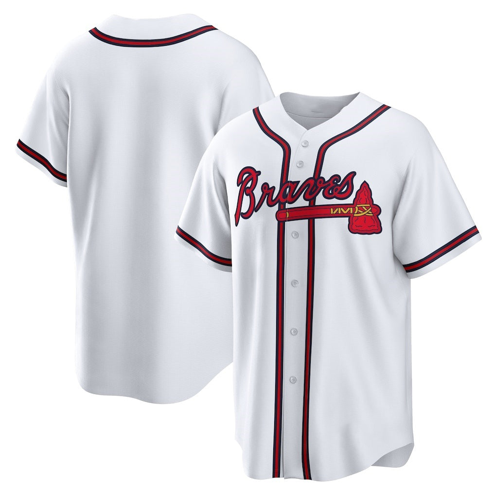Atlanta Braves White AmberGomez Home Replica Team Jersey