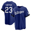 Los Angeles Dodgers #23 Kyle Tucker Player Royal AmberGomez City Connect Home Game Stitched Jerseys