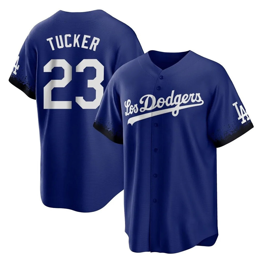 Los Angeles Dodgers #23 Kyle Tucker Player Royal AmberGomez City Connect Home Game Stitched Jerseys