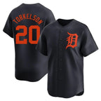 Detroit Tigers #20 Spencer Torkelson Player Navy AmberGomez Home Limited Stitched Jerseys