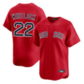 Boston Red Sox #22 Garrett Whitlock Player Red AmberGomez Limited Home Game Stitched Jerseys1