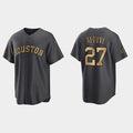 Houston Astros #27 Jose Altuve Charcoal AmberGomez 2022 All-Star Cool Base Stitched Jersey
