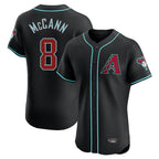 Arizona Diamondbacks #8 James McCann Player Black AmberGomez Limited Elite Home Game Stitched Jerseys