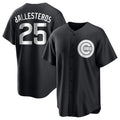 Chicago Cubs #25 Moises Ballesteros Player Black AmberGomez Game Stitched Jerseys
