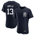 Detroit Tigers #13 Dillon Dingler Player Navy AmberGomez Limited Elite Home Stitched Jerseys