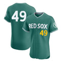 Boston Red Sox #49 Tim Wakefield Player Green AmberGomez City Connect Limited Elite Home Game Stitched Jerseys1