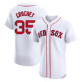 Boston Red Sox #35 Garrett Crochet Player White AmberGomez Limited Elite Home Game Stitched Jerseys1