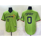 Houston Astros #0 Orbit Green AmberGomez 2025 City Connect Limited Stitched Jersey