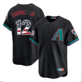 Arizona Diamondbacks #12 Lourdes Gurriel Jr Player Black AmberGomez USA 250 Fourth of July Home Game Stitched Jerseys
