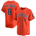 Houston Astros #8 Christian Walker Orange AmberGomez 2025 Alternate Limited Stitched Jersey
