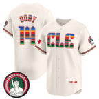 Cleveland Guardians #14 Larry Doby Cream AmberGomez Mexico Vapor Premier Limited Stitched Jersey