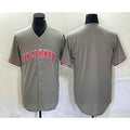 Cincinnati Reds Blank Grey AmberGomez Cool Base Stitched Jersey