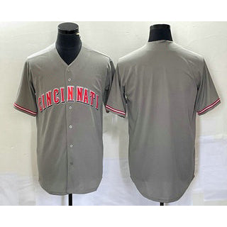 Cincinnati Reds Blank Grey AmberGomez Cool Base Stitched Jersey