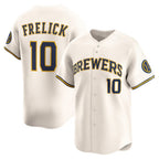 Milwaukee Brewers #10 Sal Frelick Cream AmberGomez Home Limited Player Jersey