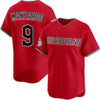 Cleveland Guardians #9 Kyle Manzardo Red AmberGomez Alternate Limited Stitched Jersey
