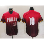 Philadelphia Phillies #10 JT Realmuto Red AmberGomez 2024 City Connect Limited Stitched Jerseys