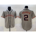 San Francisco Giants #2 Willy Adames Gray AmberGomez Cool Base Stitched Jersey 2