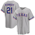 Texas Rangers #21 Ian Kennedy Gray AmberGomez Cool Base Stitched Jersey