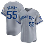 Kansas City Royals #55 Cole Ragans Player Gray AmberGomez Limited Home Stitched Jerseys