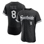 Chicago White Sox #8 Kyle Teel Player Black AmberGomez City Connect Limited Elite Home Stitched Jerseys