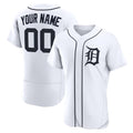 Custom Detroit Tigers White AmberGomez Home Authentic Jersey