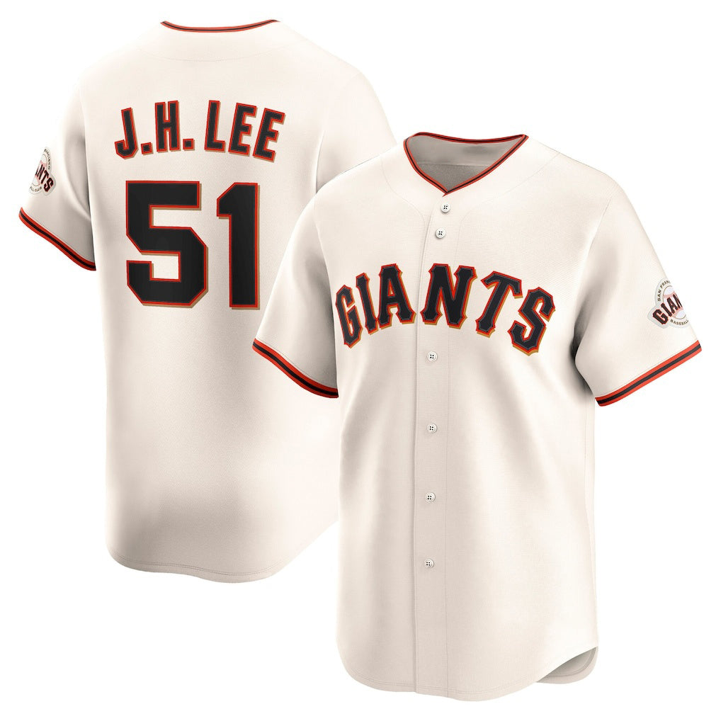 San Francisco Giants #51 Jung Hoo Lee Cream AmberGomez Home Limited Player Jersey