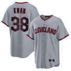 Cleveland Guardians #38 Steven Kwan Player Gray AmberGomez Home Game Stitched Jerseys