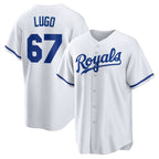 Kansas City Royals #67 Seth Lugo White AmberGomez Home Replica Jersey
