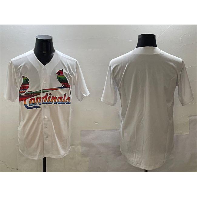 St. Louis Cardinals Blank White AmberGomez Cool Base Stitched Jersey