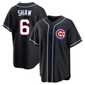 Chicago Cubs #6 Matt Shaw Player Black AmberGomez Fashion Out Game Stitched Jerseys