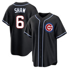 Chicago Cubs #6 Matt Shaw Player Black AmberGomez Fashion Out Game Stitched Jerseys