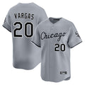 Chicago White Sox #20 Miguel Vargas Player Gray AmberGomez Road Limited Home Stitched Jerseys