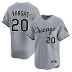 Chicago White Sox #20 Miguel Vargas Player Gray AmberGomez Road Limited Home Stitched Jerseys