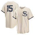 Chicago White Sox #15 Sean Newcomb Player Cream AmberGomez Field of Dreams Home Game Stitched Jerseys